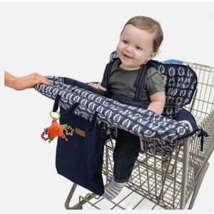 Baby seat cover for highchairs & grocery carts w/ padding